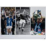 Everton F.A. Cup winning captains Ratcliffe, Labone and Watson signed photographic print, limited