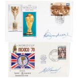 First Day Covers signed by the England 1966 World Cup winning manager and captain Alf Ramsey and