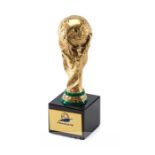 France 1998 FIFA World Cup miniature replica trophy awarded to the organising committee, typical