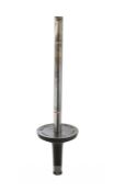 Tokyo 1964 Olympic Games bearer's torch, blackened aluminium alloy bowl inscribed XVIII OLYMPIAD