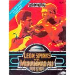 Muhammad Ali signed official programme for the fight v Leon Spinks in New Orleans 15th September