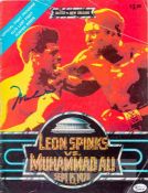 Muhammad Ali signed official programme for the fight v Leon Spinks in New Orleans 15th September