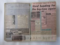 Eight Manchester United related scrapbooks, dating from 1962 to 1965 each scrapbook featuring