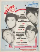 Jerry Quarry signed official programme for the fight v Muhammad in Las Vegas 27th June 1972,