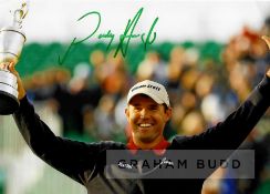 Seven signed photographs of international golfers, comprising: 8 by 12in. photos signed by 2020 US