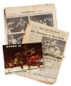 Muhammad Ali v Joe Frazer ‘Fight II’ official onsite programme, held at Madison Square Garden on