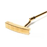 Golden Eagle limited edition St Andrews Open Campionship winners gold-plated putter, with COA