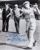 Frank Stranahan 1948 & 1950 British Amateur golf champion original signed b & w photograph,