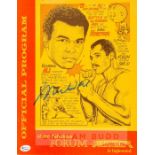 Muhammad Ali signed official programme for the the fight v Ken Norton at the Forum, Inglewood,