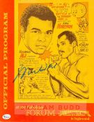 Muhammad Ali signed official programme for the the fight v Ken Norton at the Forum, Inglewood,