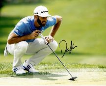 Golfer Dustin Johnson (2020 US Masters Champion) signed memorabilia, comprising: signed Adidas