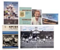 Collection of eight books relating to Tottenham Hotspur in the early 1960s double era, comprising