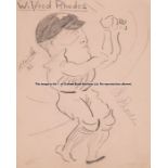 A 1920’s Cricket autograph album, containing over 50 signatures in pencil and including the