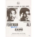 Muhammad Ali signed scarce French-language offical programme for the 'Rumble in the Jungle' fight