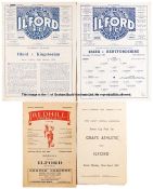 90 Ilford FC home & away programmes from seasons 1955-56 and 1956-57