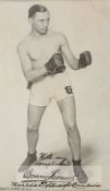 Lightweight boxer Benny Legend “The Ghetto Wizard” signed b & w promotional photograph, signed in