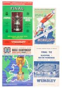 Nine football programmes, including F.A. Cup Finals for 1948, 1953 & 1974; World Cup Tournament