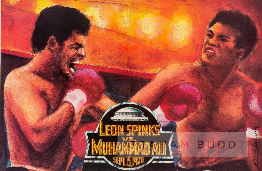 Muhammad Ali v Leon Spinks official onsite programme, held in New Orleans on 15th of September 1978,