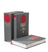 1964 Tokyo Olympic Games Official Report, published by the Organising Committee, two volumes in a