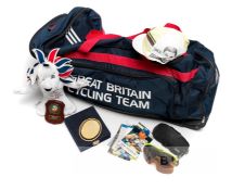 Team Great Britain equipment belonging to Sir Bradley Wiggins, comprising a Great Britain/Sky