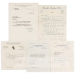 Collection of correspondence to Malcolm Hilton after he took Don Bradman’s wicket twice in a 1948