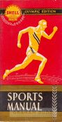 1936 Olympic Edition Shell Sports Almanac, 48-page manual with colour illustrated cover, featuring