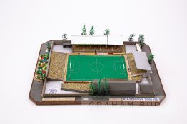 Torquay United - Plainmoor, Made circa 1986 by John Le Maitre using traditional modelling techniques