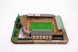 Oxford United - Manor Ground, Made circa 1986 by John Le Maitre using traditional modelling
