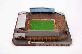 Portsmouth - Fratton Park, Made circa 1986 by John Le Maitre using traditional modelling