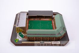 Norwich City - Carrow Road, Made circa 1986 by John Le Maitre using traditional modelling techniques