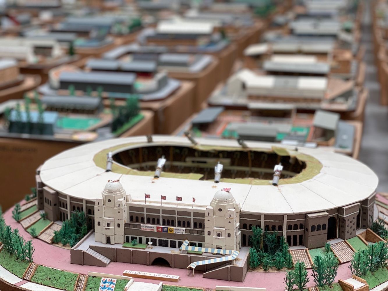 Handcrafted Football Stadium Models