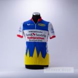 1995 white, red, blue and yellow Erima Bank Austria Radmarathon Ikea Cycling race jersey, scarce