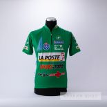 1995 green Italian Castelli La Poste Tour de Romandie Geneve Cycling race jersey, scarce,