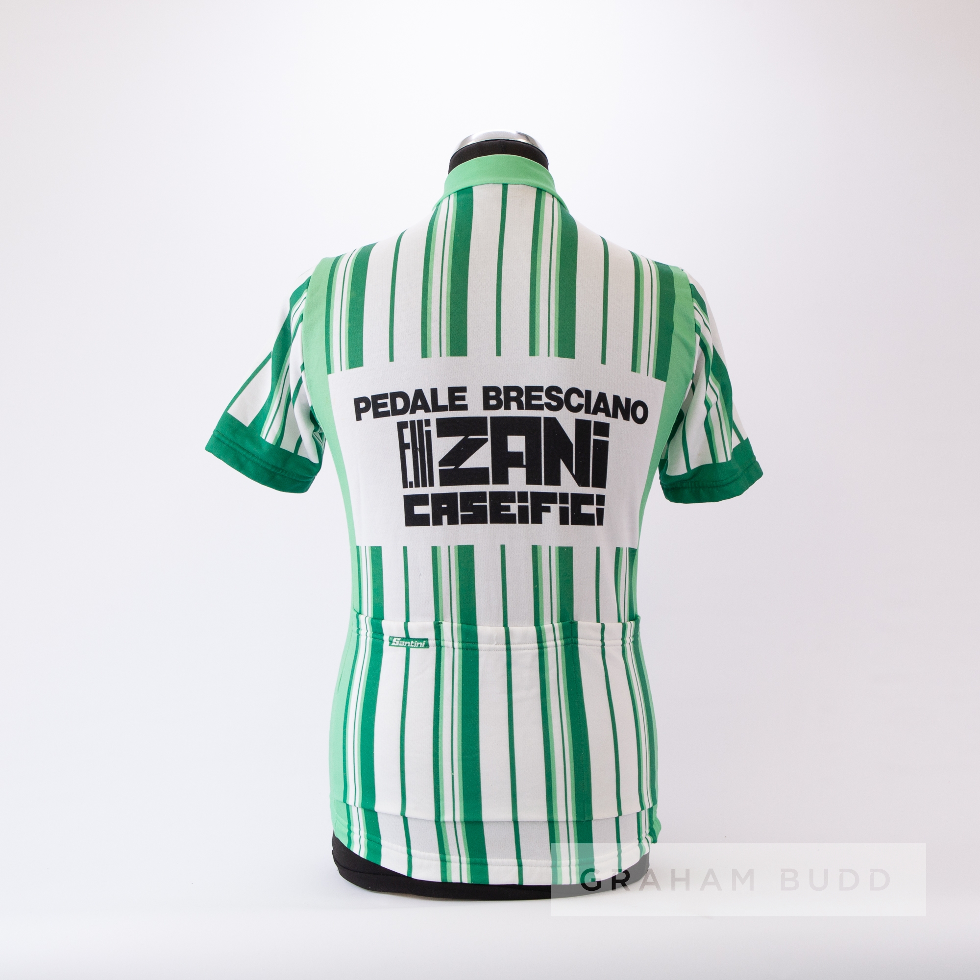 1985 white and green Italian Pedale Bresciano F.lli Zani Caseifici Cycling race jersey, scarce, - Image 4 of 4