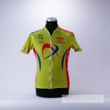 1998 red and olive Great Britain Commonwealth Games Cycling race jersey, scarce, polyester and