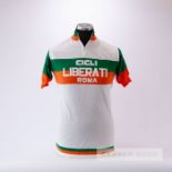 1976 white, green and orange vintage Liberati Eroica Cycling race jersey, scarce, acrylic short-