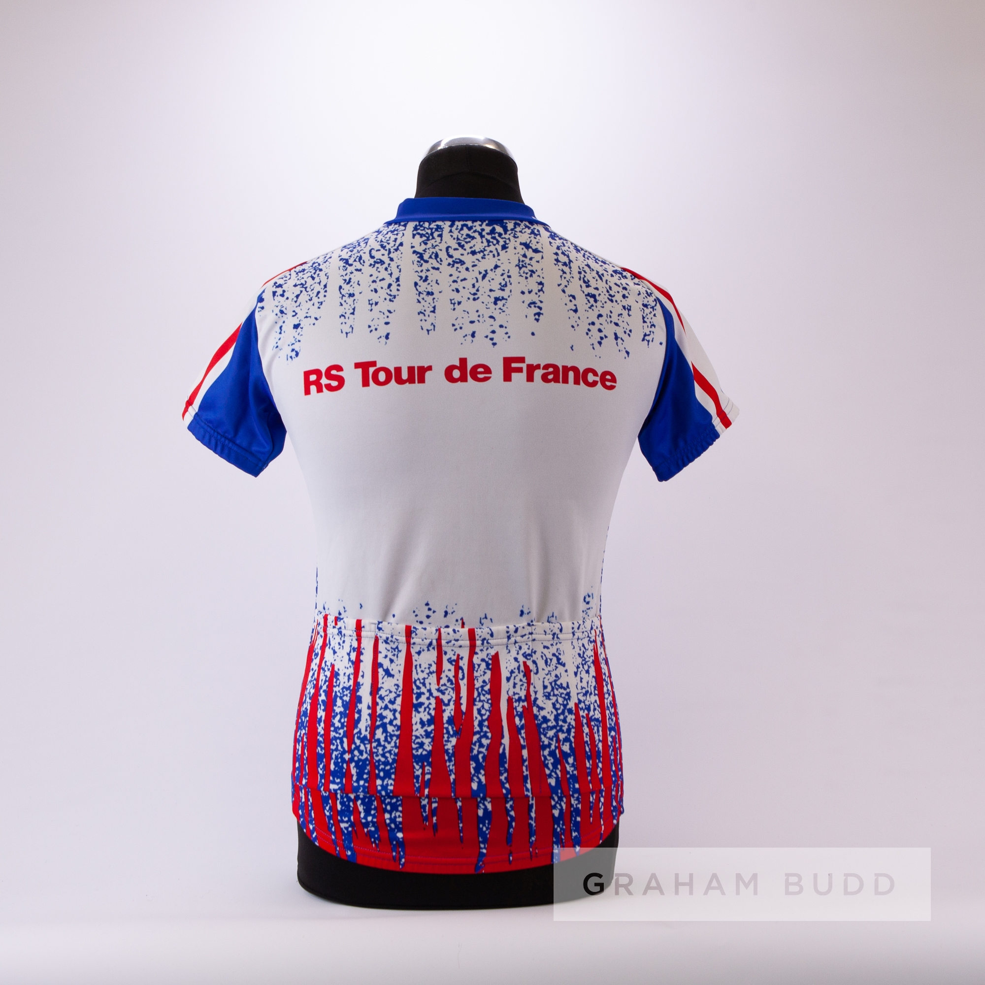 2000 white, red and blue Italian Biemme Radio Spares Tour de France Cycling race jersey,  scarce, - Image 4 of 4