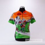 2010 orange, green, grey and black Italian Biemme Marathon Des Dolomites Tour Giro Cycling race