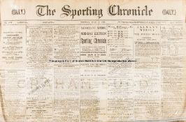 The Sporting Chronicle newspaper 3rd July to 29th December 1888, a fine selection of the daily