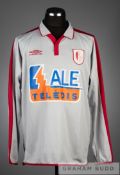 Karel Geraerts grey and red Standard Liege No.22 home jersey circa 2005, long-sleeved with club