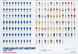 Ron Harris signed pictorial Ron Harris Special Edition Chelsea FC Kit History, limited edition 4