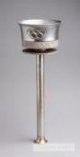 1948 London Olympic Games aluminium bearer's torch, designed by Ralph Lavers, the bowl with hollowed