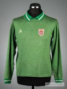 Jeannot Moes green Luxembourg No.1 goalkeeping jersey worn in the match v England 12th October 1977,