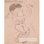 A 1920s Cricket autograph album, containing over 50 signatures in pencil and including the