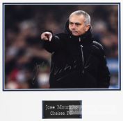 Chelsea's former manager Jose Mourinho signed colour photograph, depicted pointing his finger