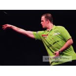 Darts players Michael Van Gurwen, Dennis Priestley and Terry Jenkins signed photographs, three 16 by