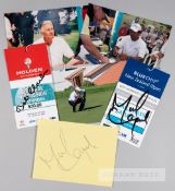 Collection of Golfing legends signatures, dating from 2004 to 2013, large selection of photographs
