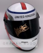Sir Jackie Stewart (UK) signed half-scale British Grand Prix (Silverstone) F1 helmet, signed on