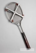 An English very early aluminium “BIRMAL” racquet from the Birmingham Aluminium Casting Company,
