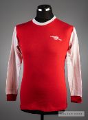 Red and white Arsenal No.12 substitute's jersey circa 1975,  by Umbro, long-sleeved, embroidered
